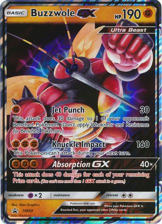 Buzzwole GX (SM69) (Jumbo Card) [Sun & Moon: Black Star Promos] | Good Games Cannington
