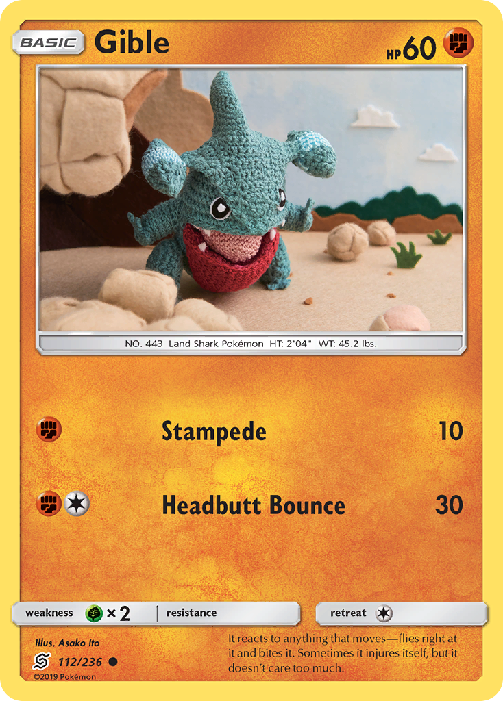 Gible (112/236) [Sun & Moon: Unified Minds] | Good Games Cannington