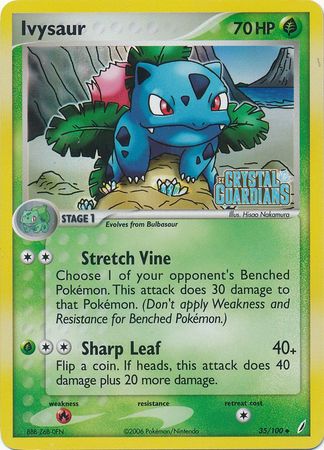 Ivysaur (35/100) (Stamped) [EX: Crystal Guardians] | Good Games Cannington