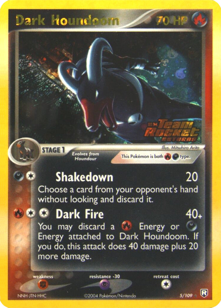 Dark Houndoom (5/109) (Stamped) [EX: Team Rocket Returns] | Good Games Cannington