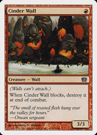 Cinder Wall [Eighth Edition] | Good Games Cannington