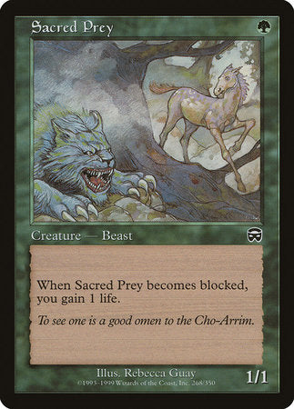 Sacred Prey [Mercadian Masques] | Good Games Cannington