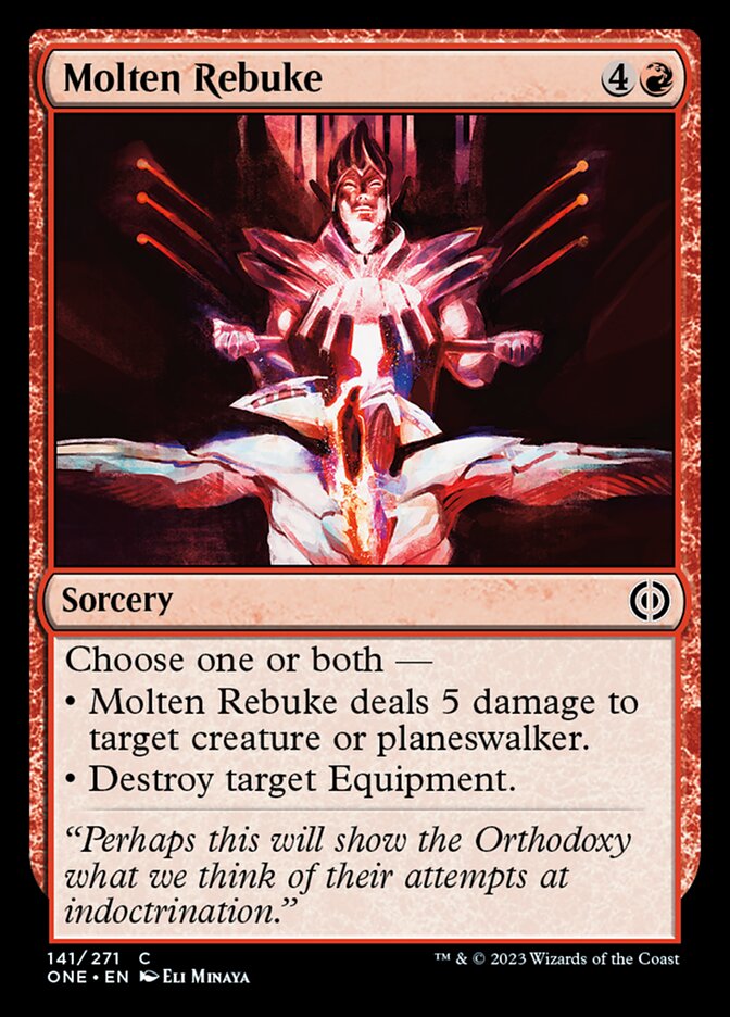 Molten Rebuke [Phyrexia: All Will Be One] | Good Games Cannington