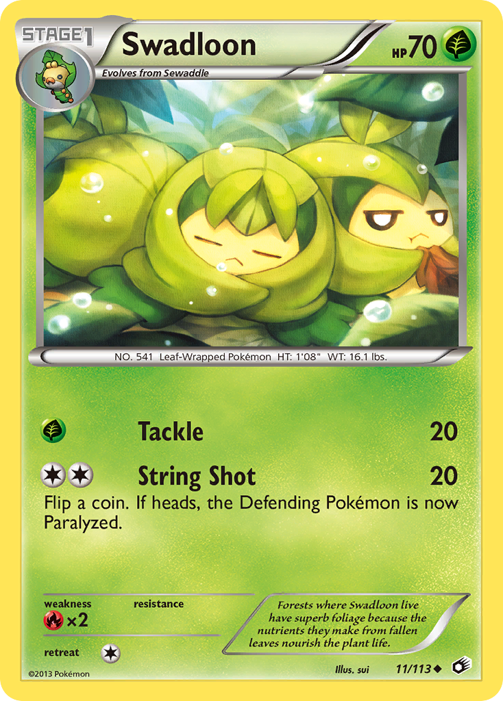 Swadloon (11/113) [Black & White: Legendary Treasures] | Good Games Cannington