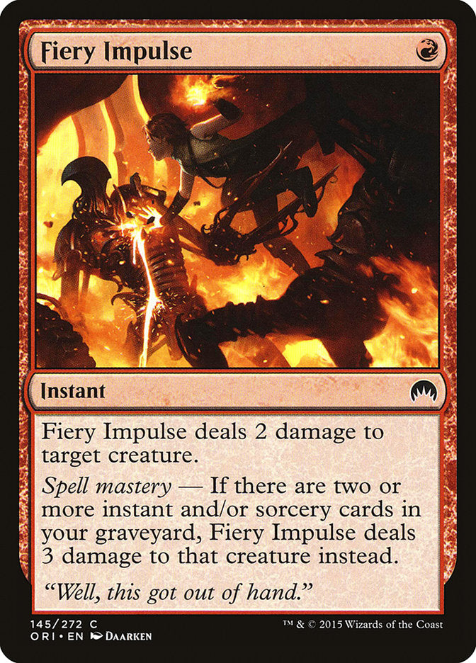 Fiery Impulse [Magic Origins] | Good Games Cannington