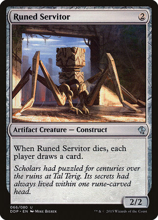 Runed Servitor [Duel Decks: Zendikar vs. Eldrazi] | Good Games Cannington