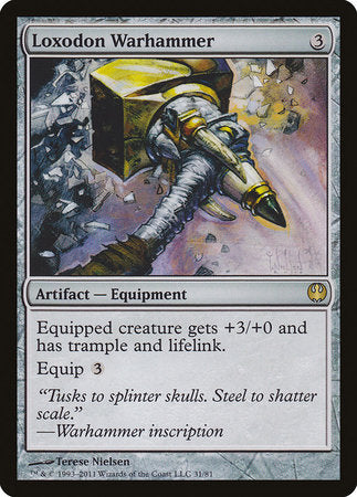 Loxodon Warhammer [Duel Decks: Knights vs. Dragons] | Good Games Cannington