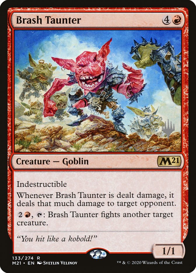 Brash Taunter (Promo Pack) [Core Set 2021 Promos] | Good Games Cannington