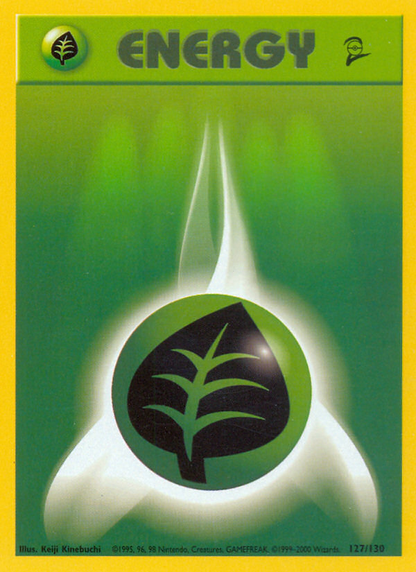 Grass Energy (127/130) [Base Set 2] | Good Games Cannington
