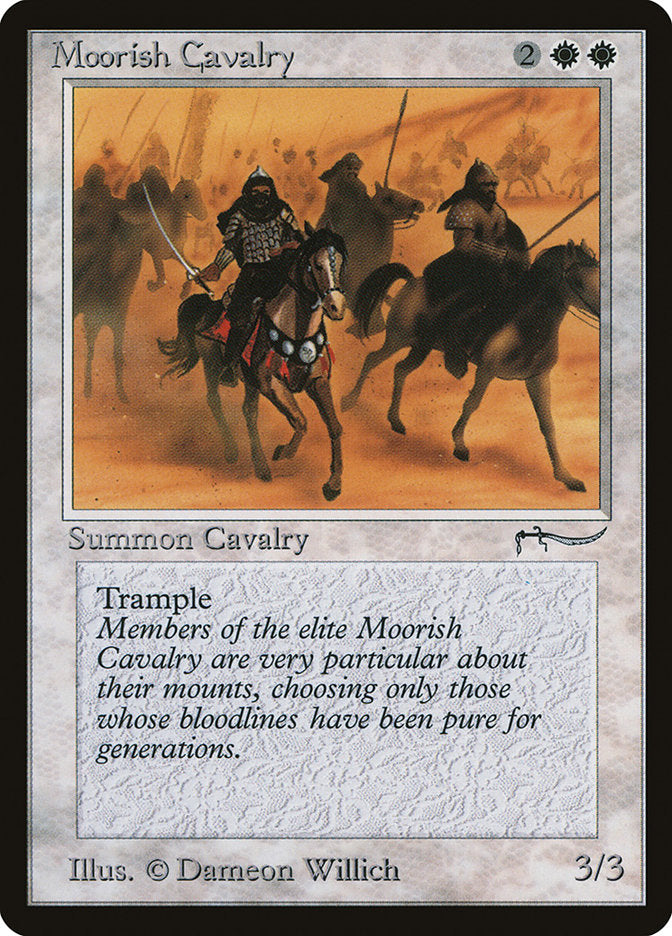 Moorish Cavalry (Dark Mana Cost) [Arabian Nights] | Good Games Cannington