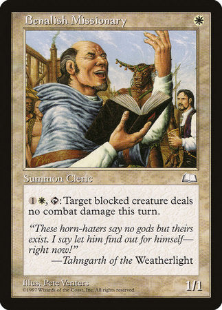 Benalish Missionary [Weatherlight] | Good Games Cannington