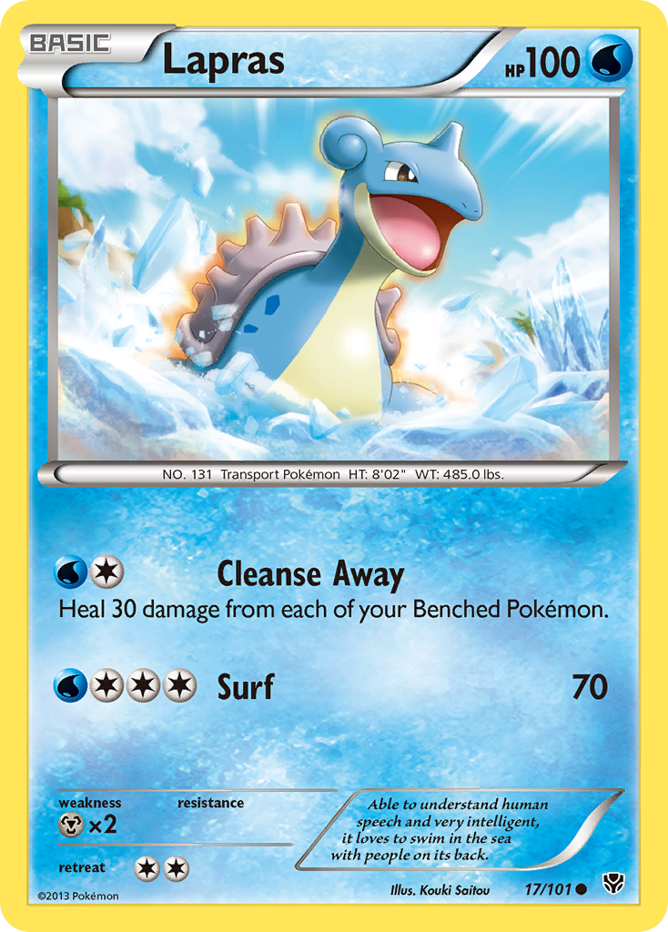 Lapras (17/101) [Black & White: Plasma Blast] | Good Games Cannington
