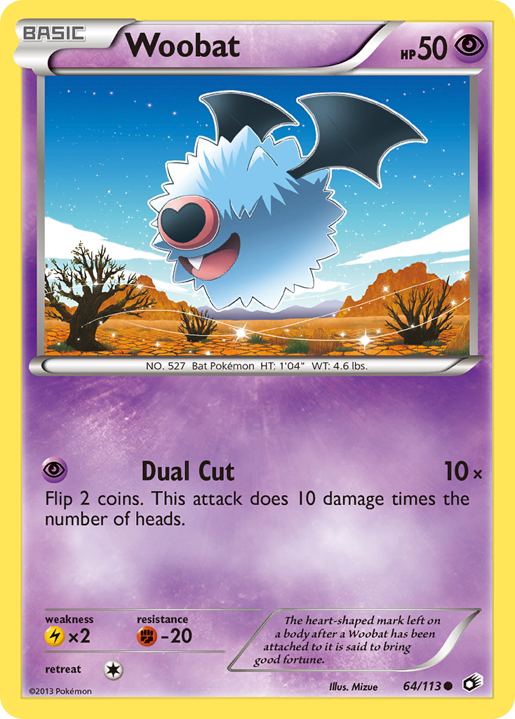 Woobat (64/113) [Black & White: Legendary Treasures] | Good Games Cannington
