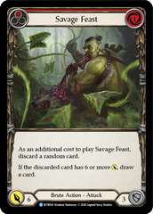Savage Feast (Red) [U-WTR014] (Welcome to Rathe Unlimited)  Unlimited Rainbow Foil | Good Games Cannington
