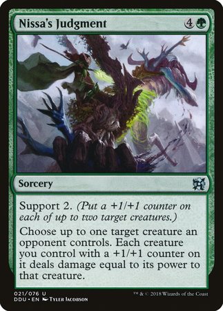Nissa's Judgment [Duel Decks: Elves vs. Inventors] | Good Games Cannington