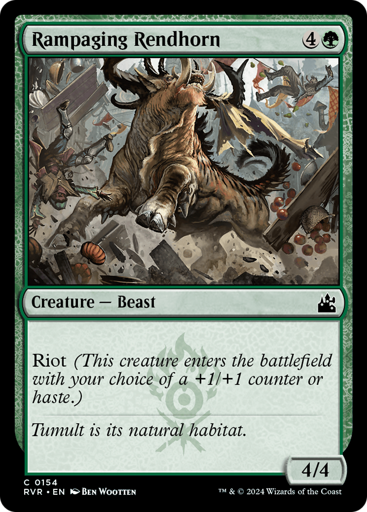 Rampaging Rendhorn [Ravnica Remastered] | Good Games Cannington