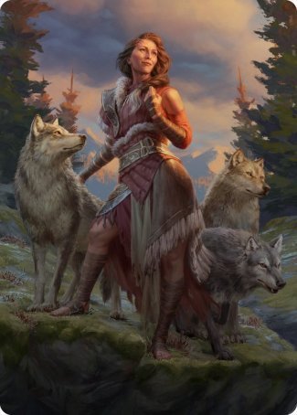 Arlinn, the Pack's Hope 1 Art Card [Innistrad: Midnight Hunt Art Series] | Good Games Cannington