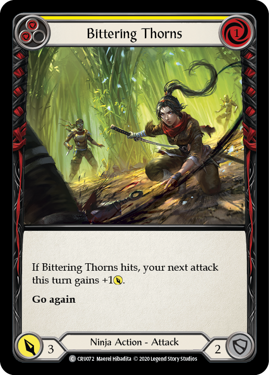 Bittering Thorns [CRU072] 1st Edition Rainbow Foil | Good Games Cannington