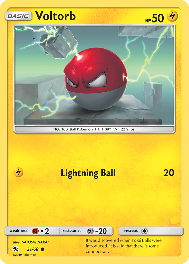Voltorb (21/68) [Sun & Moon: Hidden Fates] | Good Games Cannington
