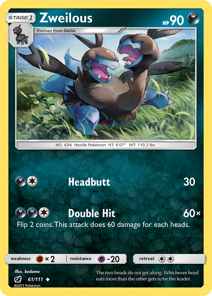 Zweilous (61/111) [Sun & Moon: Crimson Invasion] | Good Games Cannington