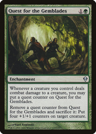 Quest for the Gemblades [Zendikar] | Good Games Cannington