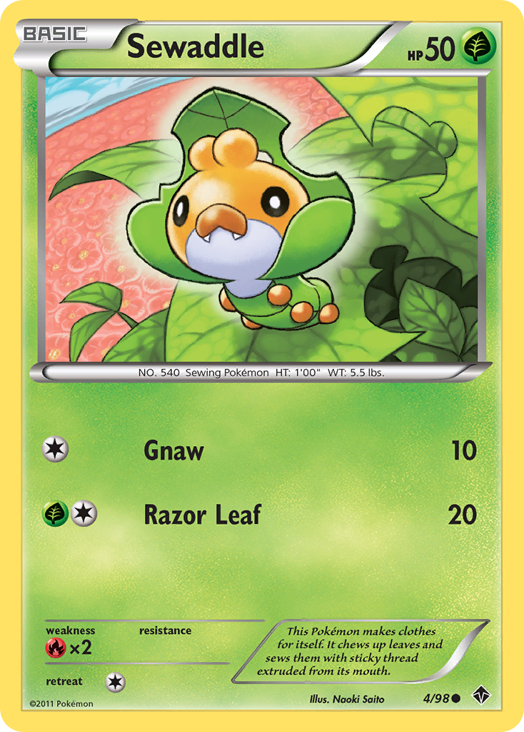 Sewaddle (4/98) [Black & White: Emerging Powers] | Good Games Cannington