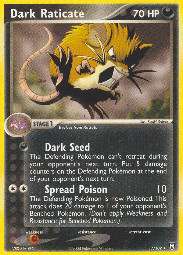 Dark Raticate (17/109) [EX: Team Rocket Returns] | Good Games Cannington