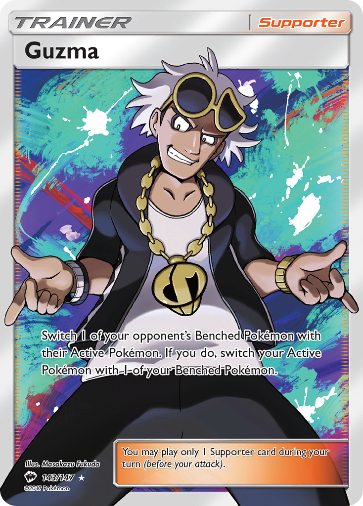 Guzma (143/147) [Sun & Moon: Burning Shadows] | Good Games Cannington