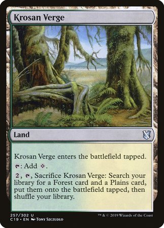 Krosan Verge [Commander 2019] | Good Games Cannington