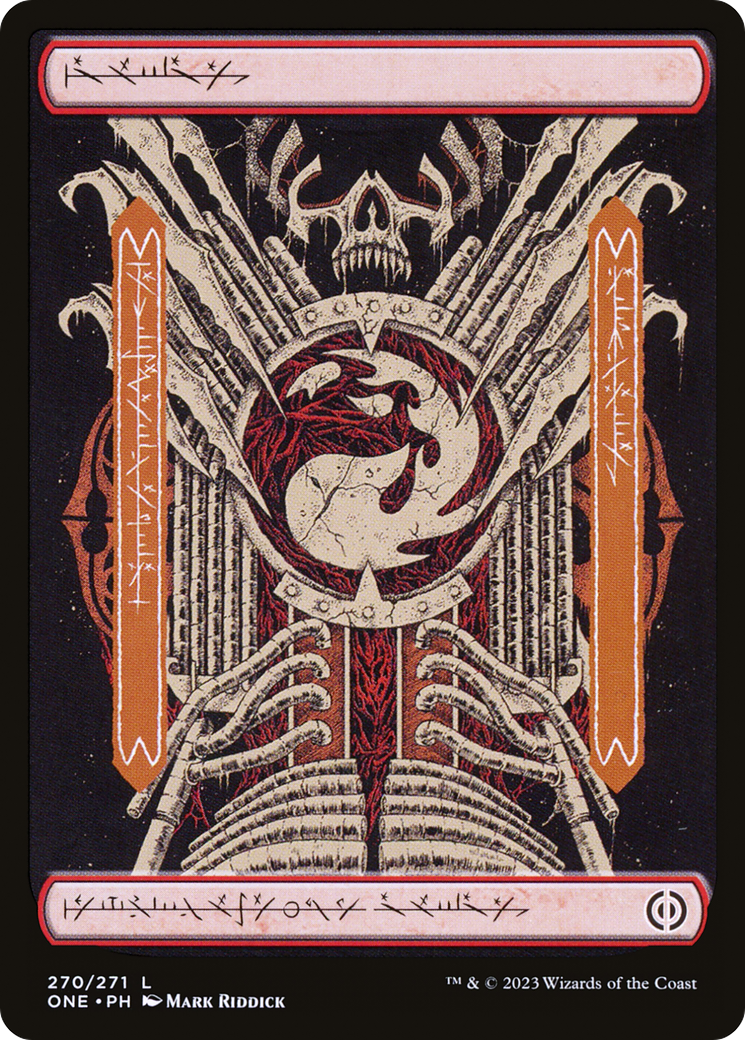 Mountain (270) (Phyrexian) [Phyrexia: All Will Be One] | Good Games Cannington