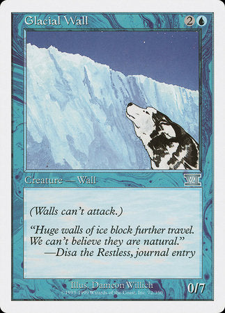 Glacial Wall [Classic Sixth Edition] | Good Games Cannington