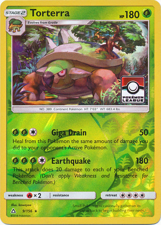 Torterra (9/156) (League Promo) [Sun & Moon: Ultra Prism] | Good Games Cannington