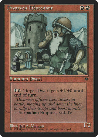 Dwarven Lieutenant [Fallen Empires] | Good Games Cannington