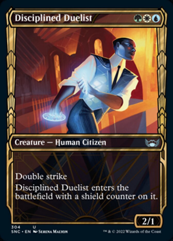 Disciplined Duelist (Showcase Golden Age) [Streets of New Capenna] | Good Games Cannington