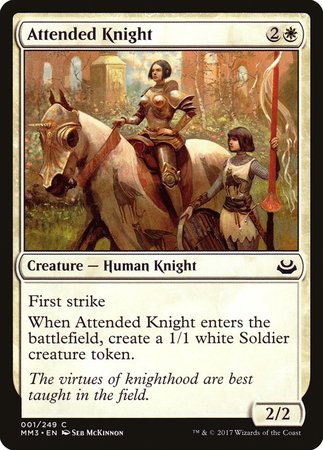 Attended Knight [Modern Masters 2017] | Good Games Cannington