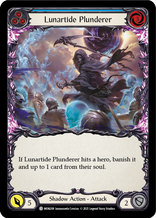 Lunartide Plunderer (Blue) [MON208] 1st Edition Normal | Good Games Cannington