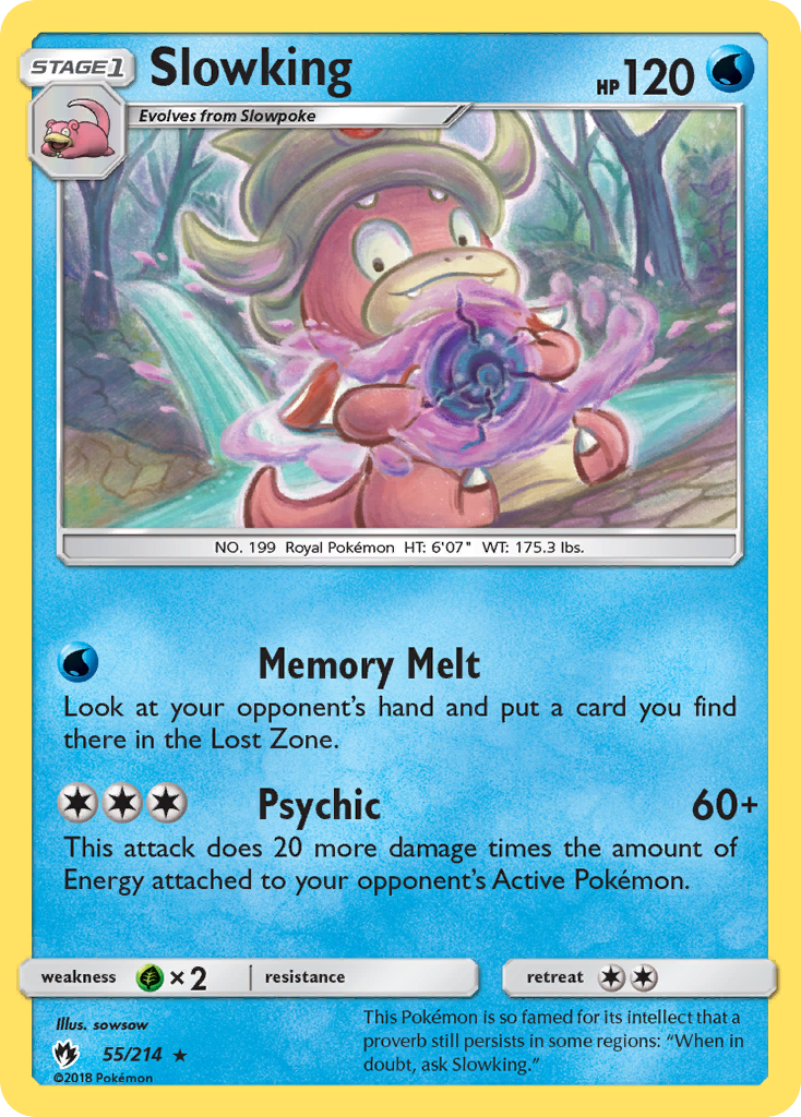 Slowking (55/214) [Sun & Moon: Lost Thunder] | Good Games Cannington