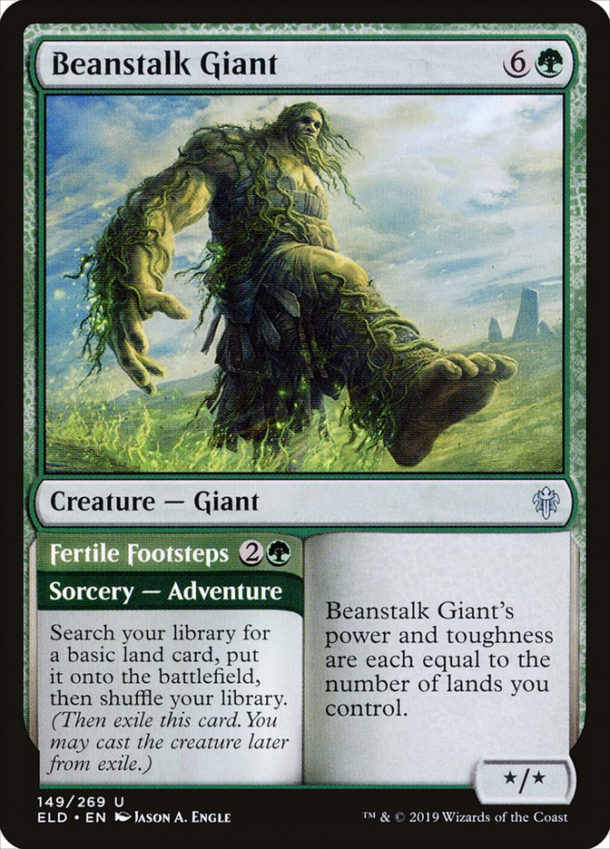 Beanstalk Giant // Fertile Footsteps [Throne of Eldraine] | Good Games Cannington