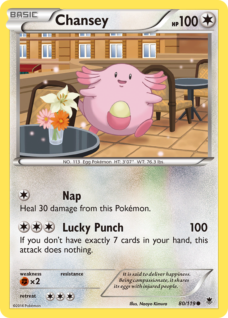 Chansey (80/119) [XY: Phantom Forces] | Good Games Cannington