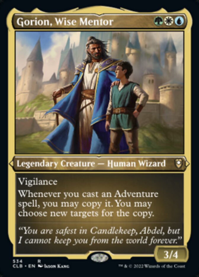Gorion, Wise Mentor (Foil Etched) [Commander Legends: Battle for Baldur's Gate] | Good Games Cannington