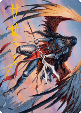 Liesa, Forgotten Archangel Art Card (Gold-Stamped Signature) [Innistrad: Midnight Hunt Art Series] | Good Games Cannington