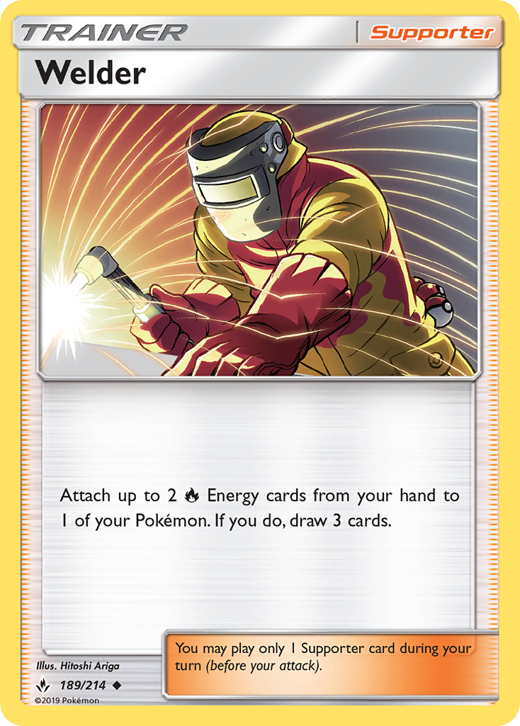 Welder (189/214) [Sun & Moon: Unbroken Bonds] | Good Games Cannington
