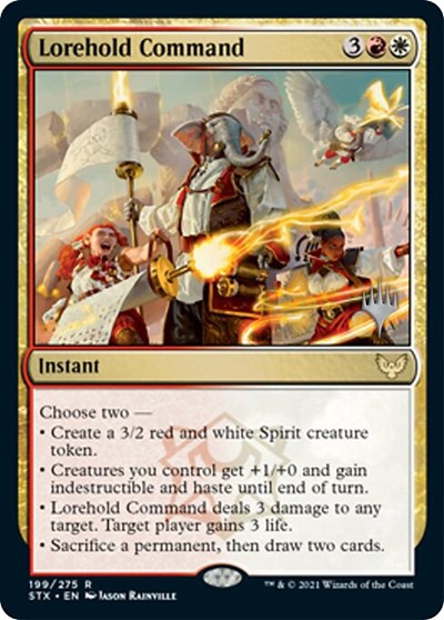 Lorehold Command (Promo Pack) [Strixhaven: School of Mages Promos] | Good Games Cannington