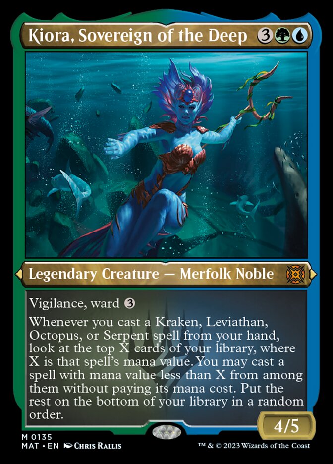 Kiora, Sovereign of the Deep (Foil Etched) [March of the Machine: The Aftermath] | Good Games Cannington