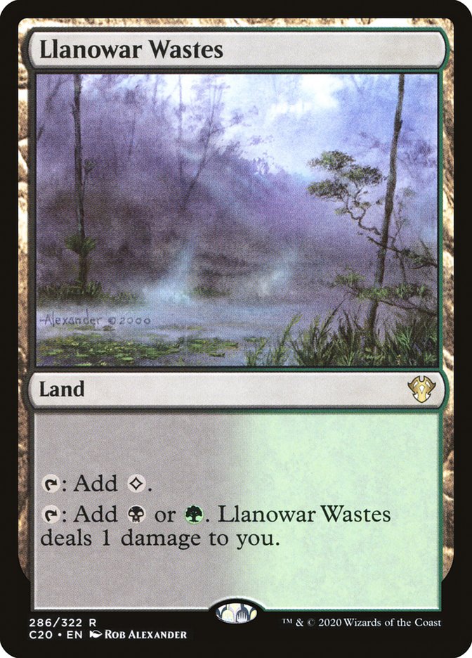 Llanowar Wastes [Commander 2020] | Good Games Cannington