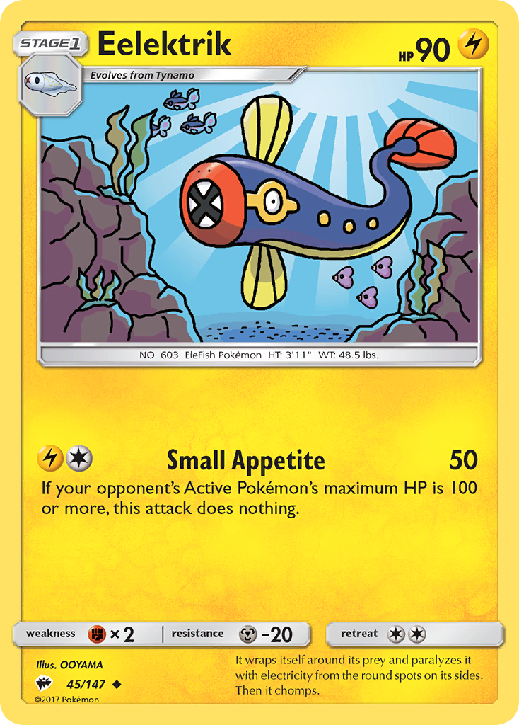 Eelektrik (45/147) [Sun & Moon: Burning Shadows] | Good Games Cannington