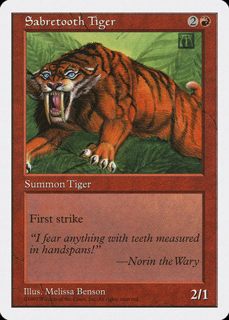 Sabretooth Tiger [Fifth Edition] | Good Games Cannington