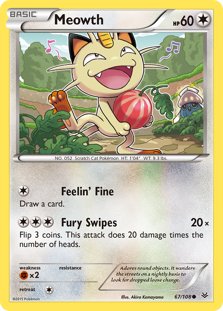 Meowth (67/108) [XY: Roaring Skies] | Good Games Cannington