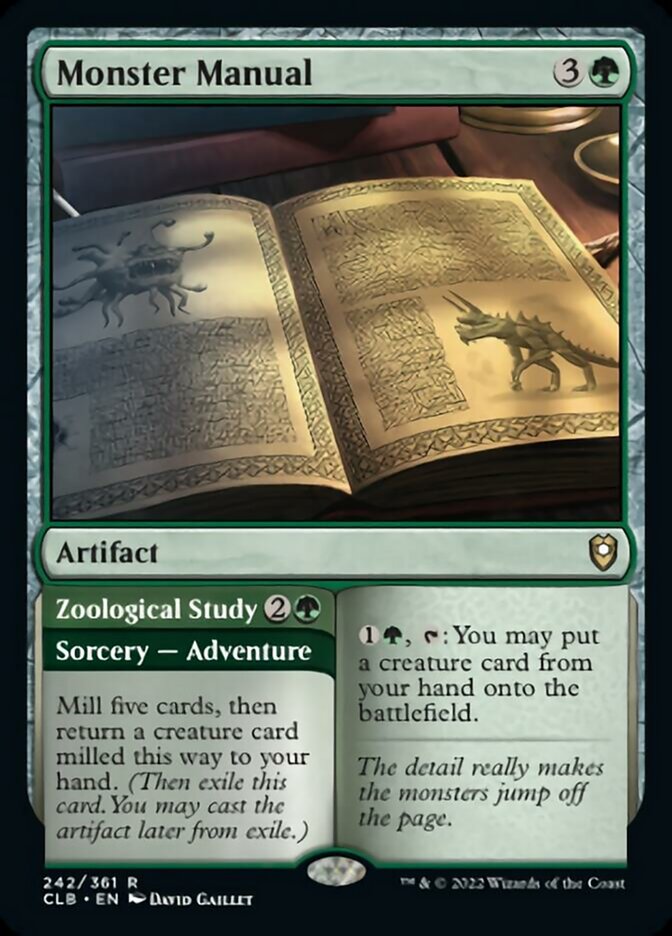 Monster Manual // Zoological Study [Commander Legends: Battle for Baldur's Gate] | Good Games Cannington