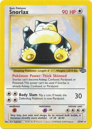 Snorlax (27/64) [Jungle Unlimited] | Good Games Cannington